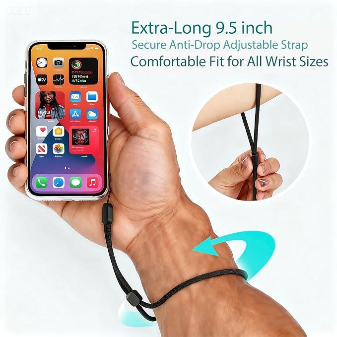 Hukado Hand Wrist Strap Lanyard, 6 Pack 8inch Adjustable Nylon Wristlet Straps - Image 2