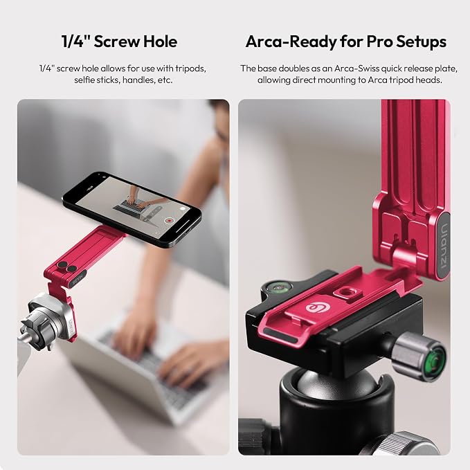 ULANZI Magnetic Phone Tripod for iPhone, MA38 Portable Phone Holder Mini Tripod - Image 3