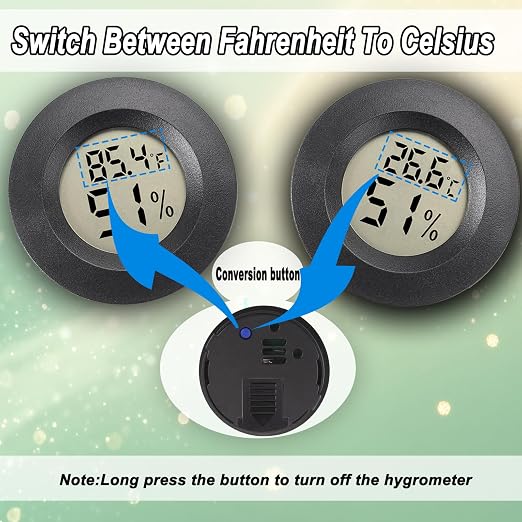 Mini Hygrometer Digital Thermometer Humidity Meter 4 Pack Hygrometer - Image 3