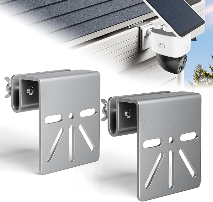 2 PCS ViewKurM Gutter Mount for Security Cameras, Stainless Steel Camera Mount by ViewKurM