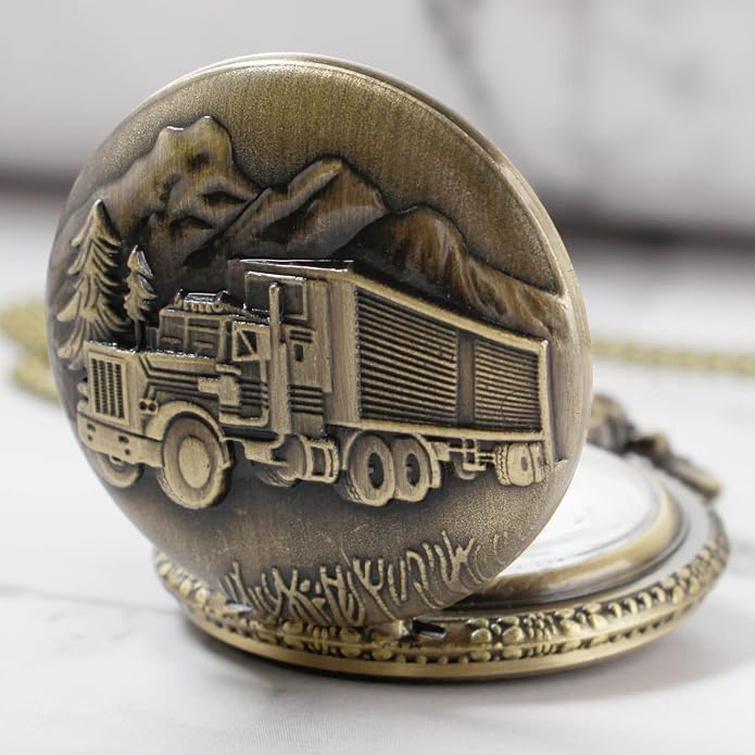 Men's Pocket Watch, Arabic Digital Dial Pocket Watches - Image 6