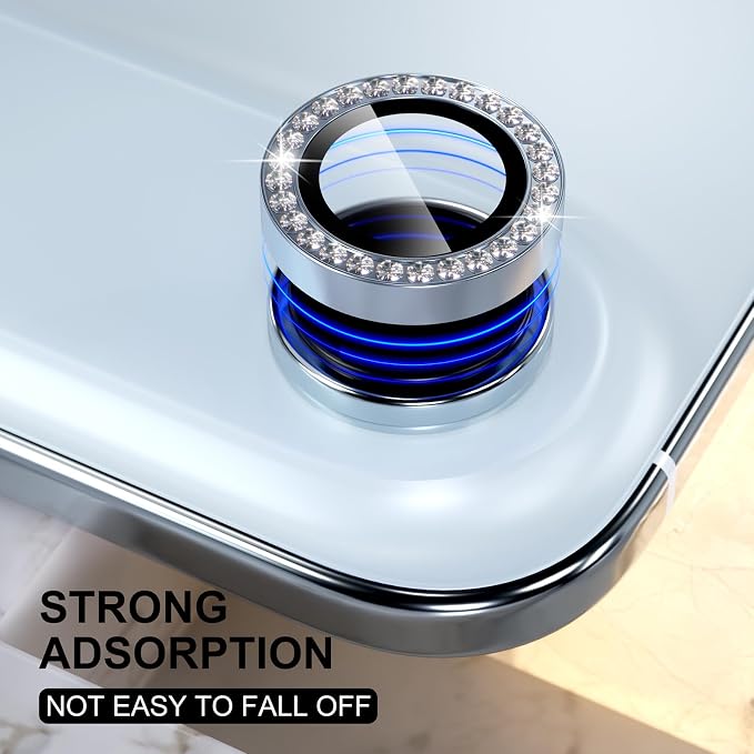 Choiche Compatible for iPhone 17 Air Camera Lens Protector Bling, 9H Tempered - Image 5