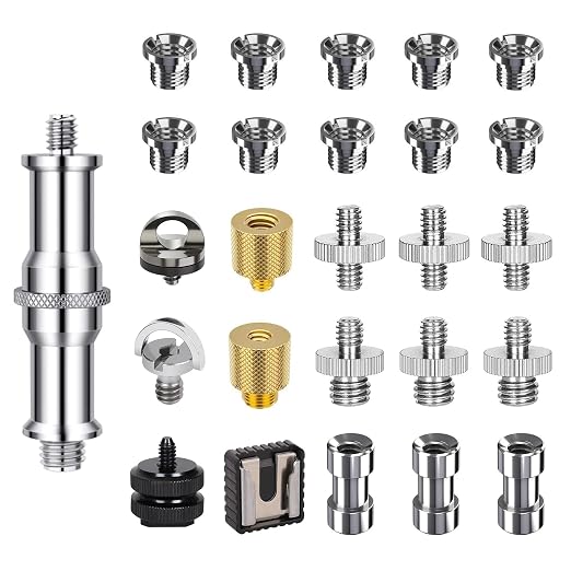 26PCS Camera Screws Mount Set 1/4 Inch and 3/8 Inch Threaded Converter Screws by Homeet