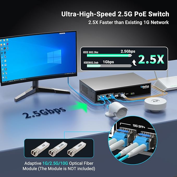 6 Port 2.5Gb Unmanaged PoE Switch - Image 3