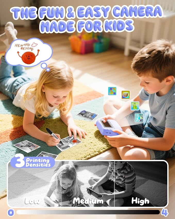 Kids Camera Instant Print, 1080P HD Kids Instant Camera - Image 4