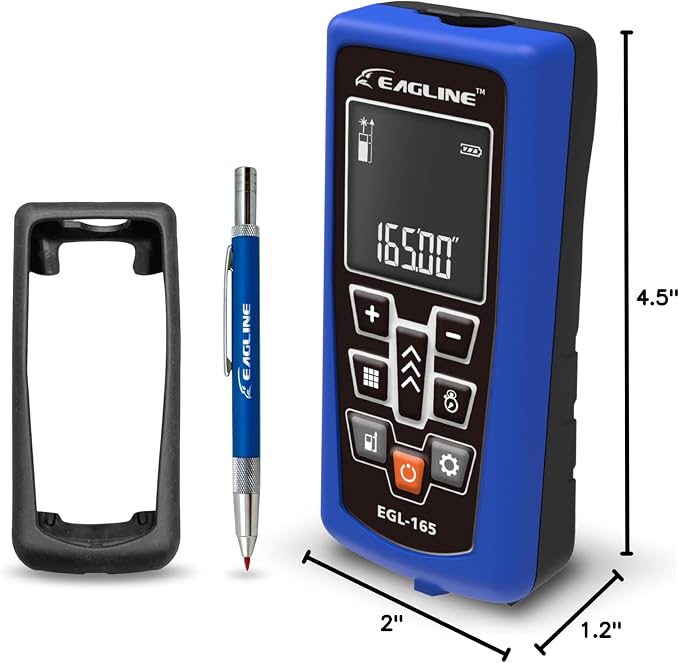 165 FT Range EAGLINE EGL165 Laser Distance Measure - Image 10