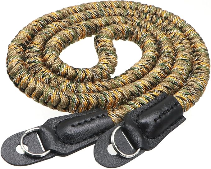Paracord Camera Strap Long Camera Neck Shoulder Strap by HITHUT