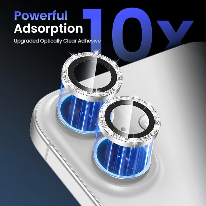 Tensea for iPhone 16 / iPhone 16 Plus Camera Lens Protector, 9H Tempered Glass - Image 4