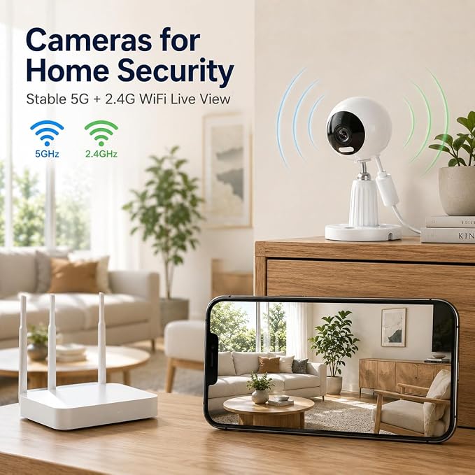 Cameras for Home Security, 3MP Indoor Camera - Image 2