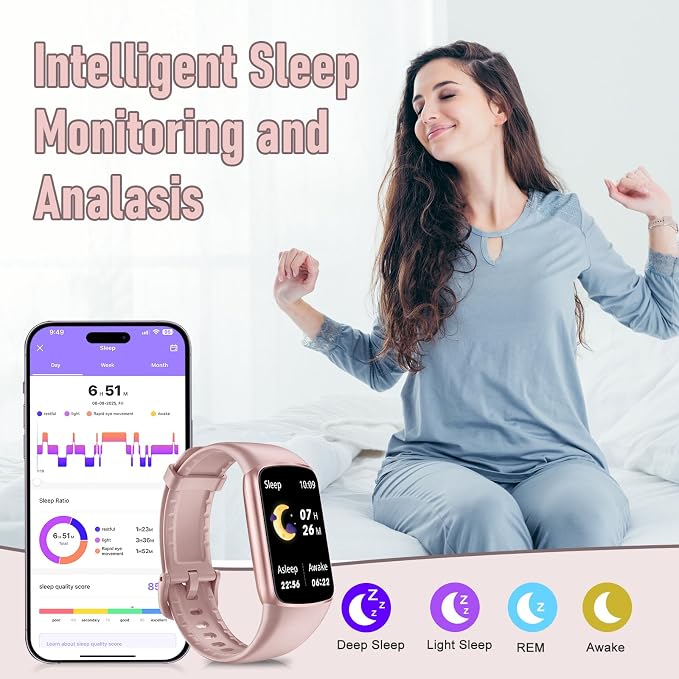 Zeacool Fitness Tracker with 24/7 Heart Rate, Blood Oxygen Sleep Monitor - Image 3