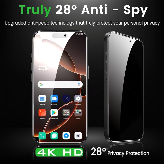 Romkasi 4 Pack Privacy Screen Protector - Image 3