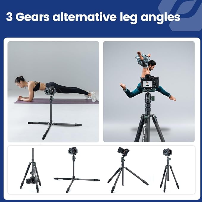 Fotopro 73" Carbon Fiber Tripod - Image 4