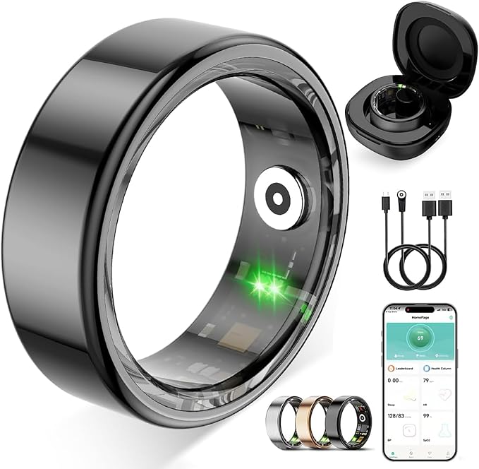 Smart Ring for Women Men, Fitness Tracker Ring by Unknown