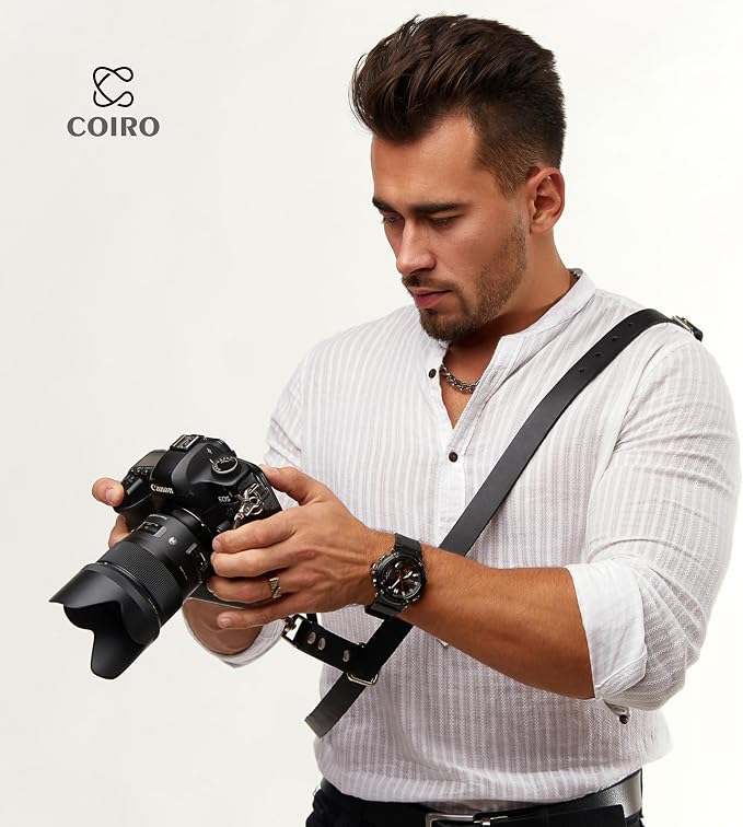 C Coiro Leather Camera Strap Crossbody - Image 8
