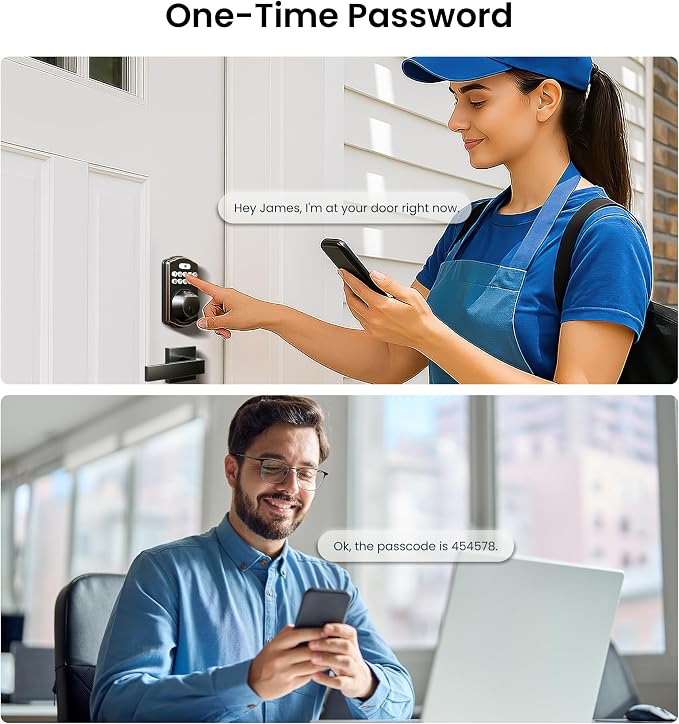 Veise KS02A Fingerprint Keyless Entry Door Lock, Auto Lock, Electronic Keypad - Image 6