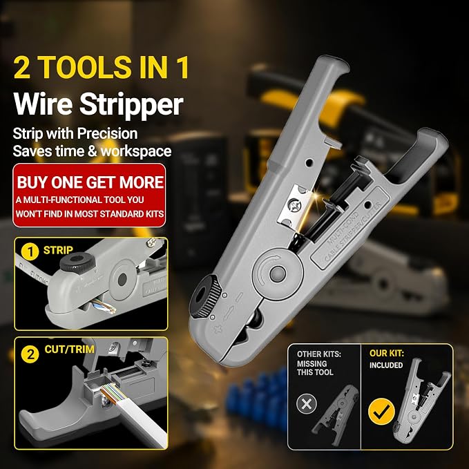 RJ45 Pass-Through Crimping Tool Kit - Image 3