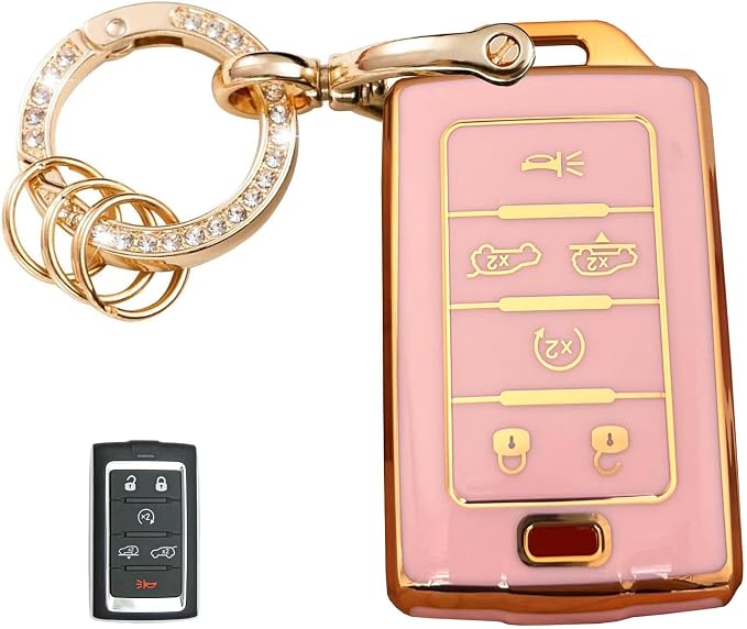 Keyless Entry Systems Key for Jeep Key Fob Cover Shell by WENHENI