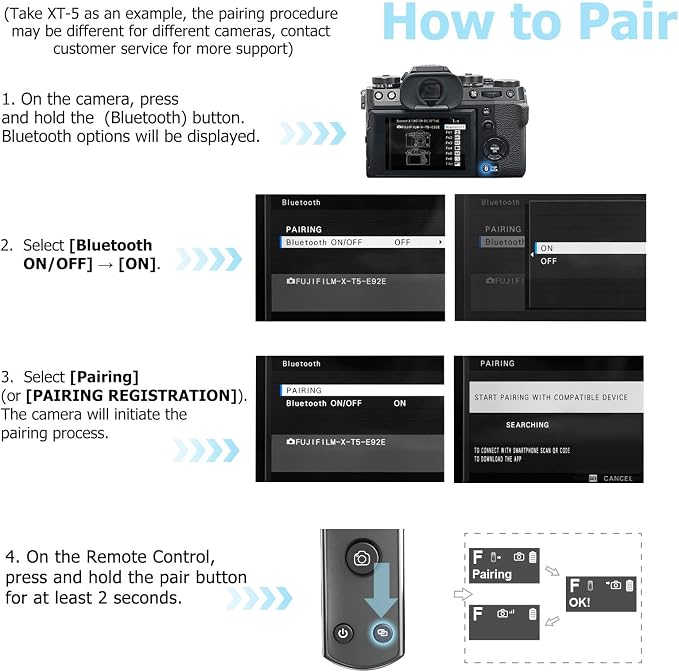 for FUIIFILM Camera Wireless Remote Control, Rechargeable Shutter Release - Image 8