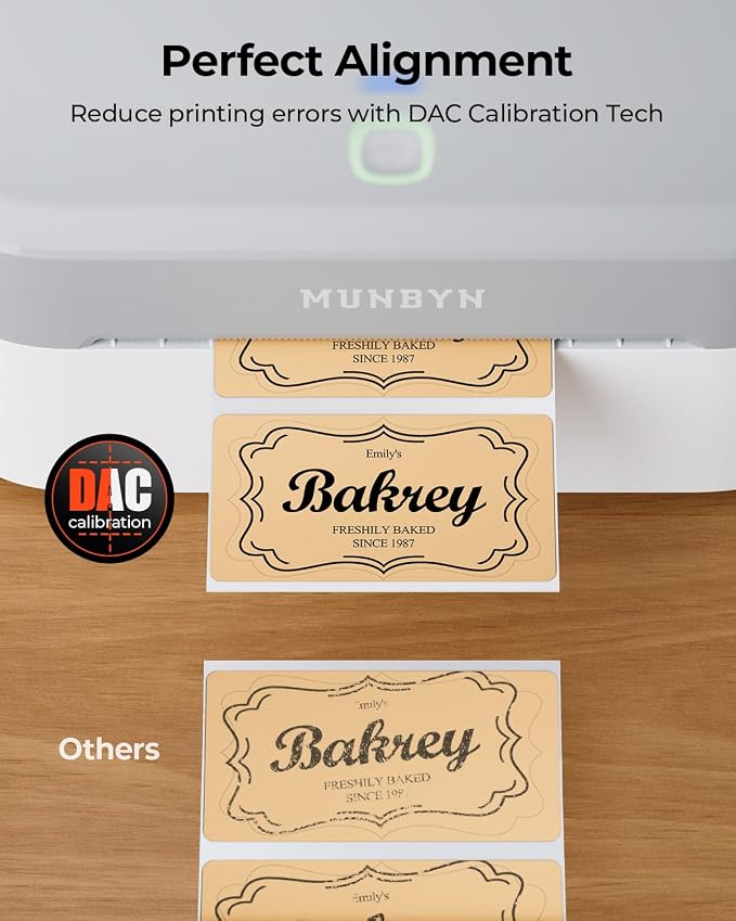 MUNBYN Bluetooth Thermal Label Printer RW403B, Wireless 4x6 Shipping Label - Image 7