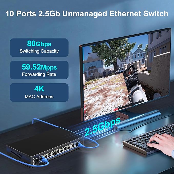 10-Port 10G/2.5G Ethernet Switch - Image 2