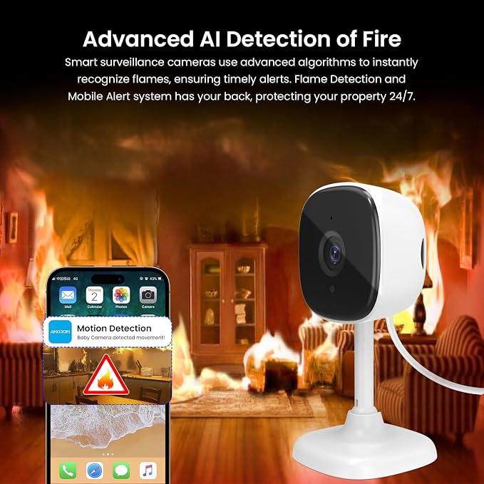 AMOROM 1080P Indoor Wired Security Camera - Image 6