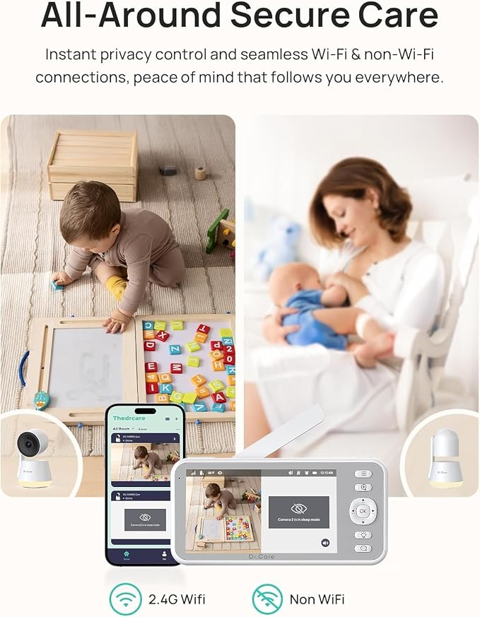 Dr.Care LumiView Smart WiFi Baby Monitor - Image 3