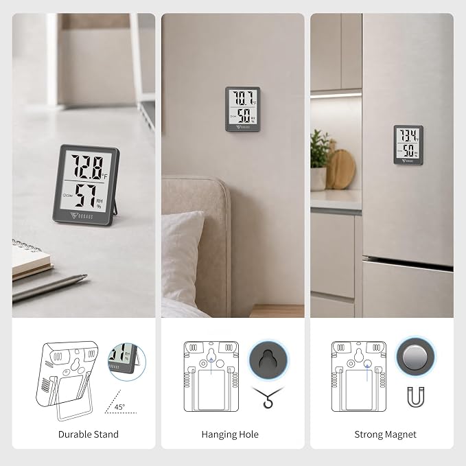 DOQAUS Digital Hygrometer Indoor Thermometer Room Thermometer - Image 4