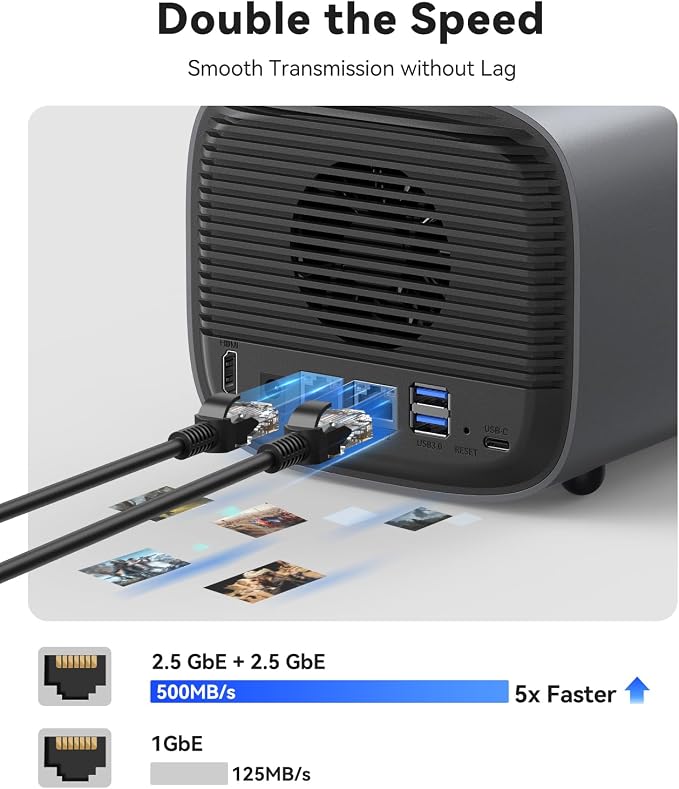 ORICO Network Attached Storage, Link Sharing & Remote Access, AI Albums & 4K - Image 2