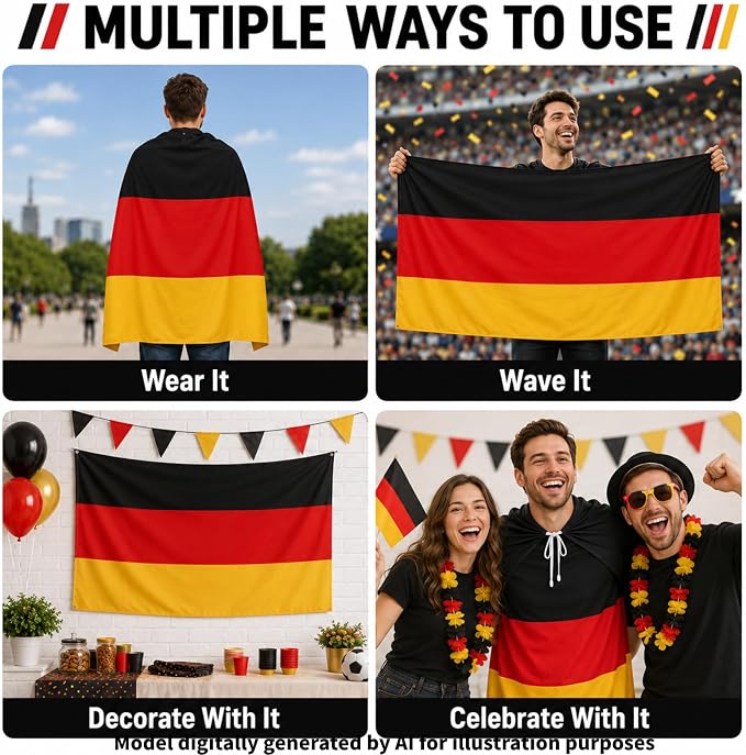 Flag Cape, Wearable Flag Costume, Be Suitable - Image 5