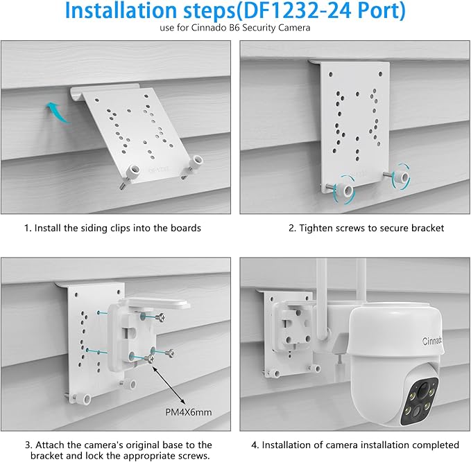 Universal Security Camera Vinyl Siding Mount Kit - Image 6