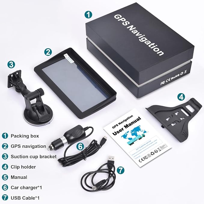 7-Inch HD Touchscreen GPS Navigator - Image 7