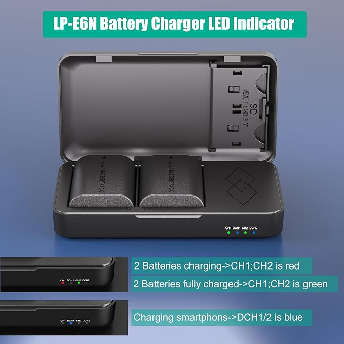 JYJZPB 2-Pack LP-E6N Batteries Compatible - Image 7