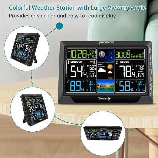 DreamSky Weather Station Indoor Outdoor Thermometer Wireless - Image 3