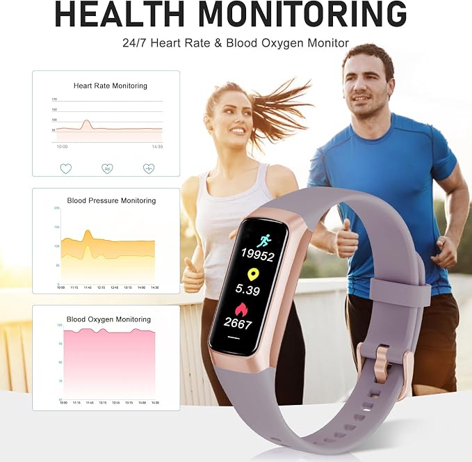 Fitness Tracker with 24/7 Heart Rate, Health Tracker with Step Counter Calories - Image 3