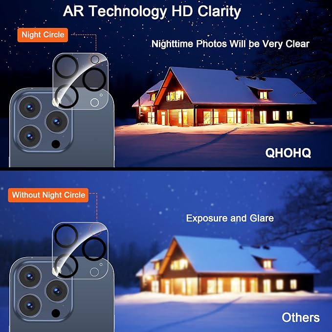 QHOHQ 3 Pack Screen Protector for iPhone 15 Pro Max - Image 7