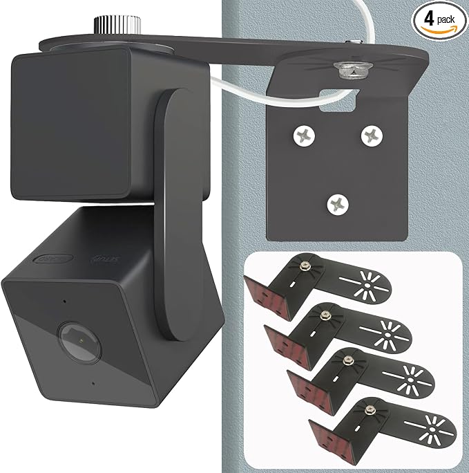 4Pack Metal Swivel Wall Mount Bracket by DurableAdaptableWeatherpr