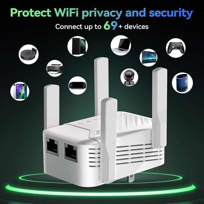 2026 Best WiFi Extender Signal Booster, Internet Extender Covers Up to 13389 - Image 6