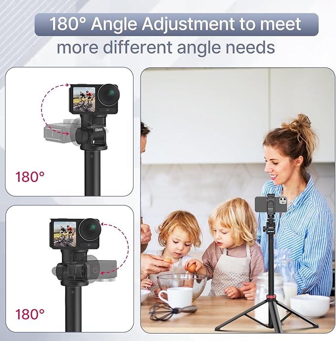 ULANZI MT-79 Extendable Tripod Aluminum 81" Portable Adjustable Light Stand w - Image 3