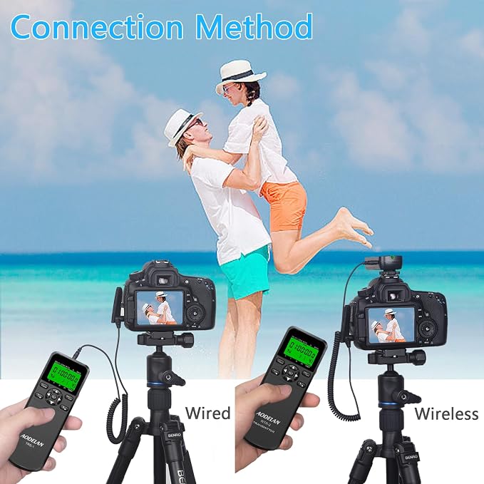AODELAN Camera Wireless Shutter Release Timer Remote Control - Image 2