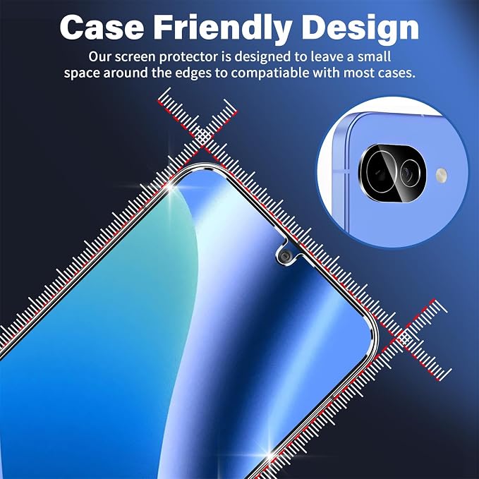 3 Pack for Google Pixel 10a Screen Protector Tempered Glass + 2 Pack Camera - Image 5