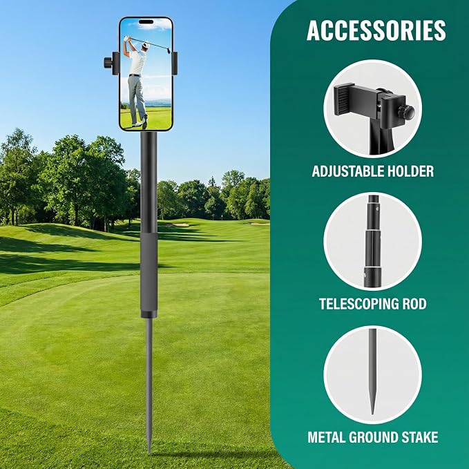 WIGERLON Golf Recording Stick, Irangesports Stick Golf Tripod Golf Phone Camera - Image 2