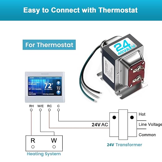 24V 40VA Doorbell Transformer for Ring Video Doorbells, Compatible - Image 6