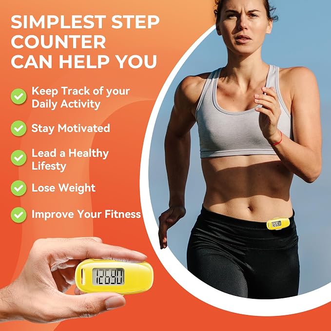 3D Pedometer for Walking, Simple Walking Step Counter - Image 4