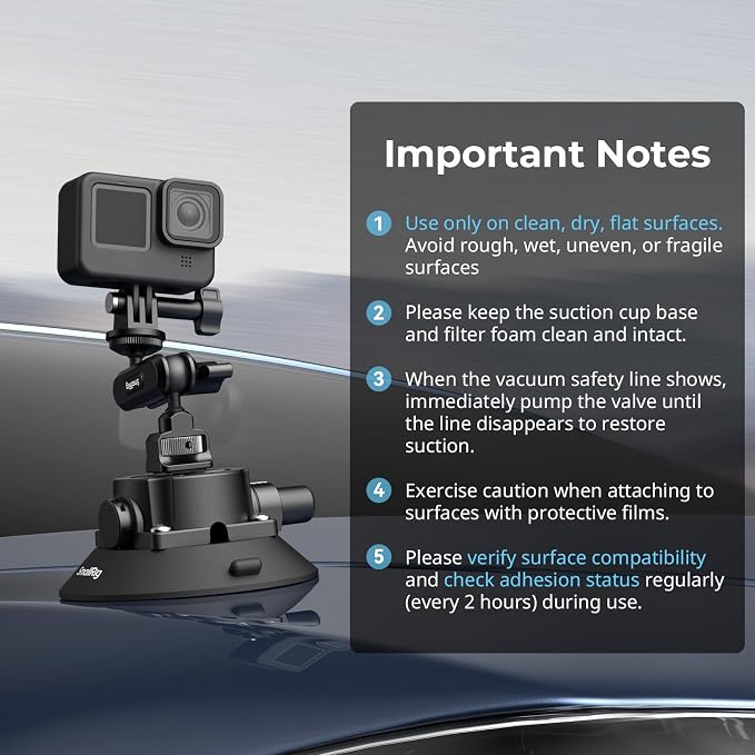 SMALLRIG 4.5" Suction Cup Mount - Image 8