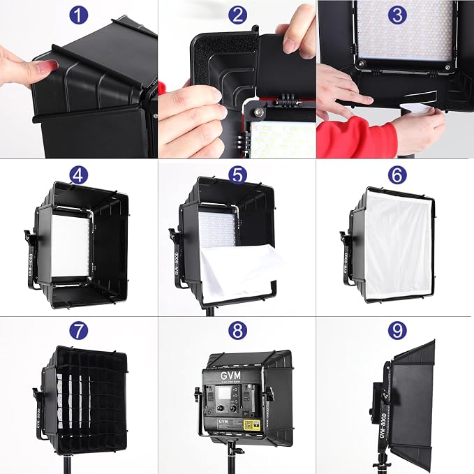 GVM Upgrade 800D RGB Video Light Kits - Image 3