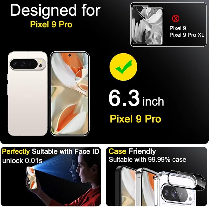 Ferilinso Full Coverage 3 Pack Screen Protector - Image 2