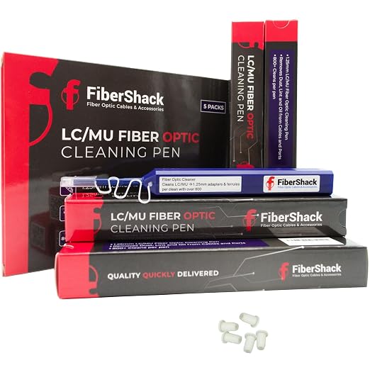 Fibershack - 1.25mm LC Fiber Cleaner Pen - 5 Pack - LC Fiber Optic Cleaning Pen - Image 8