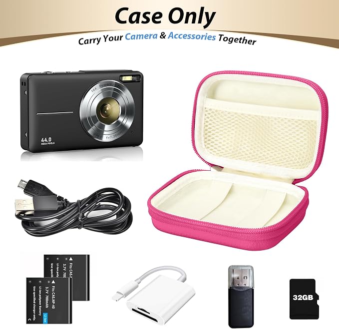 Digital Camera Case for CAMKORY, KODAK PIXPRO FZ45/FZ55, Canon IXUS 285 HS - Image 4