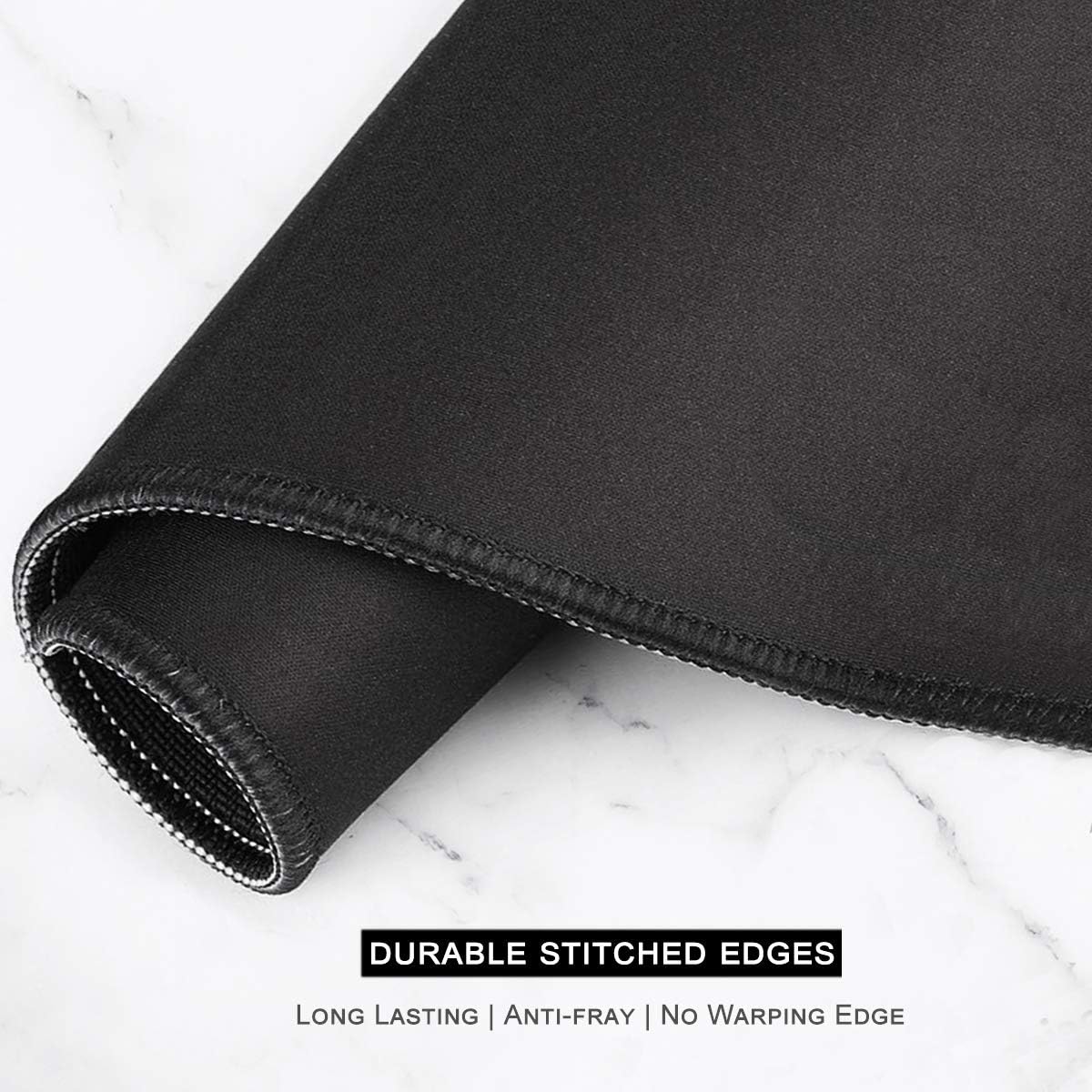 Auhoahsil Large Gaming Mouse Pad, Galaxy Theme XXL 35.4 x 15.7 in Desk Pad Stitched Non-Slip Rubber Long Computer Mousepad Thin Extended Full Size Desk Mat for Desktop, Laptop, Wireless Mice, Purple