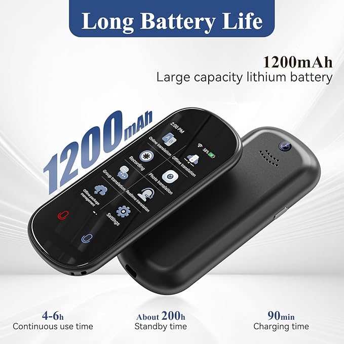 Language Translator Device, VORMOR Two-Way AI Voice Translator - Image 6